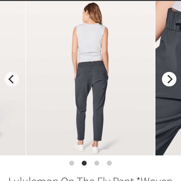 Lululemon on the fly pants size 4 - Picture 2 of 6